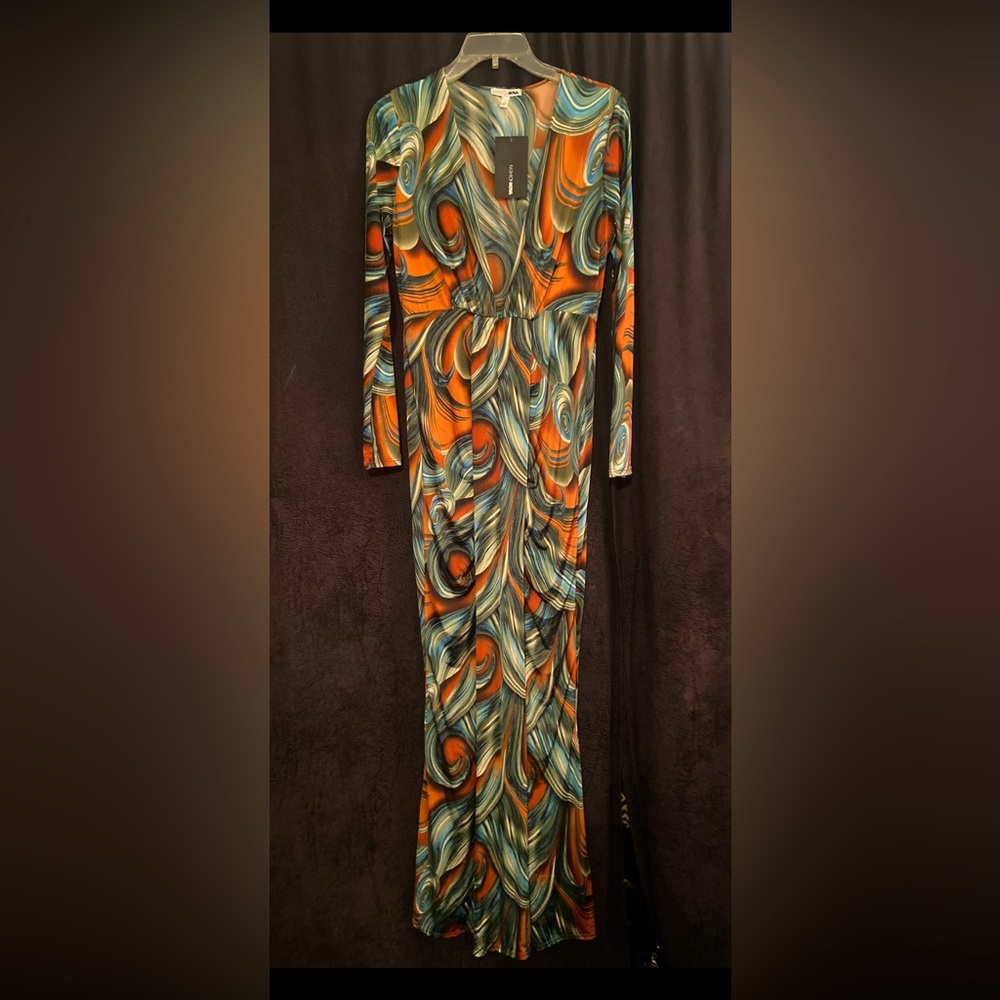Maxi Dress, size L, long sleeve